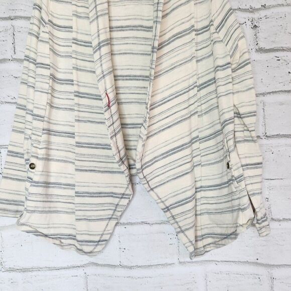 SATURDAY SUNDAY Anthropologie Cardigan Striped Open Long Sleeve Size Medium - Picture 7 of 15